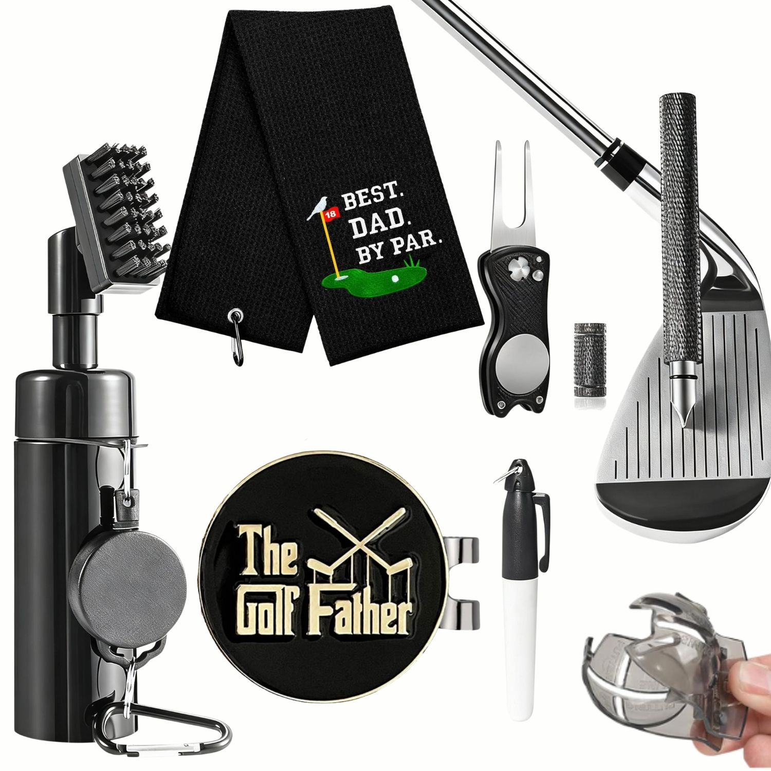 Divot Repair Tool - Kit de nettoyage pour golfeur avec