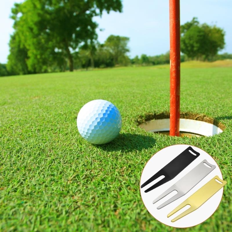 Divot Repair Tool - Golfs pliage en métal, réparation Divot,